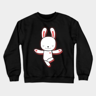 'Bunnies Doing Yoga' Cute Bunny Gift Crewneck Sweatshirt